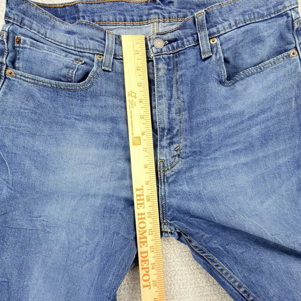 Levi's 527 Jeans Mens 36x32 Slim Bootcut Stretch Whiskered Western Cowboy Denim